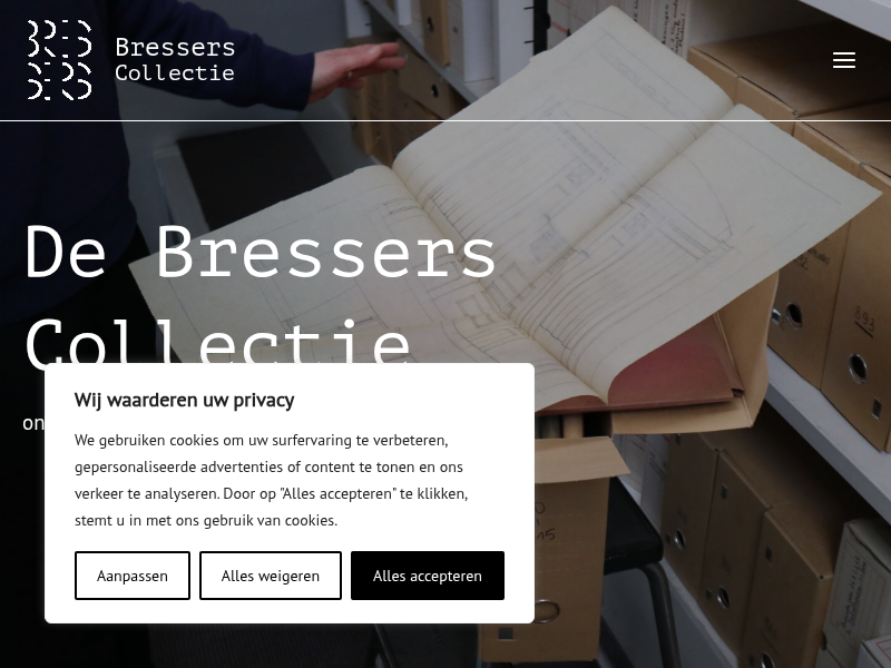 Laatste screenshot van bresserscollectie.be
