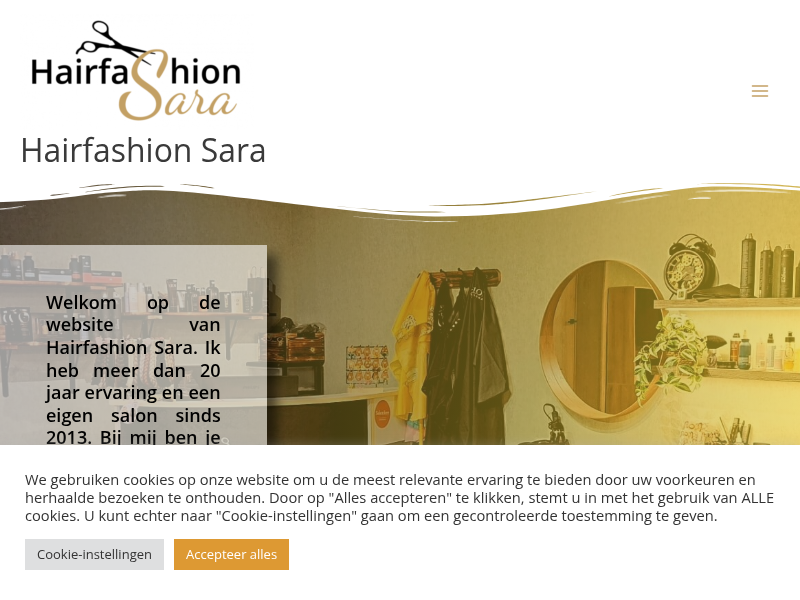 Laatste screenshot van hairfashion-sara.be